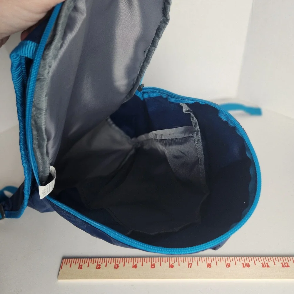 Ozark Trail Navy Blue Geometric Lightweight Hiking Backpack‎ Daypack Small